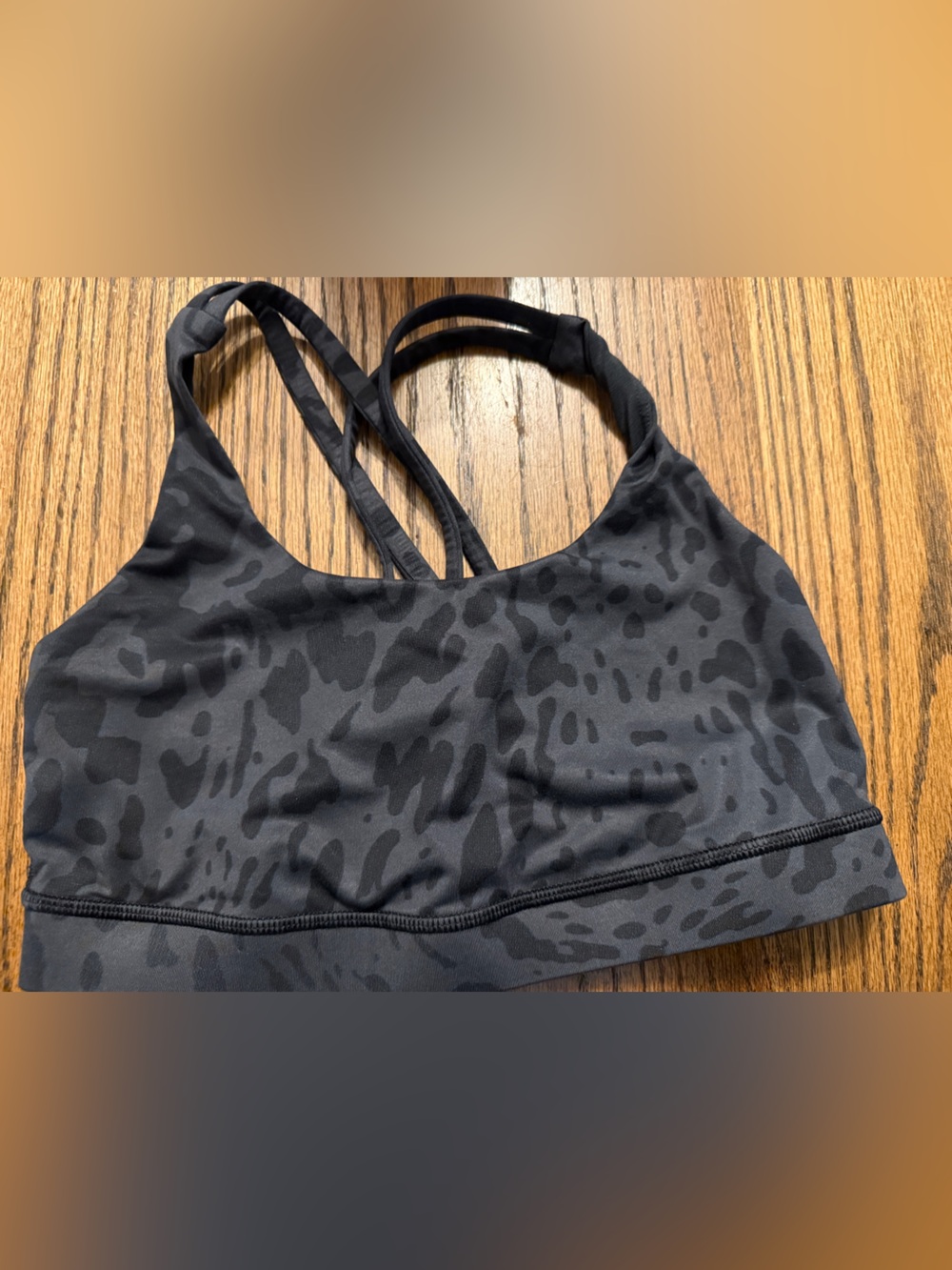 Women’s Black Patterned Energy Lululemon Sports Bra